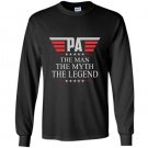 Mens pa the man the myth the legend fathers day Long Sleeve Gildan
