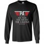 Mens pa the man the myth the legend fathers day Long Sleeve Gildan