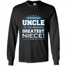 Mens proud uncle of the worlds greatest niece uncle gift Long Sleeve Gildan