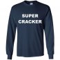 Mens super cracker Long Sleeve Gildan