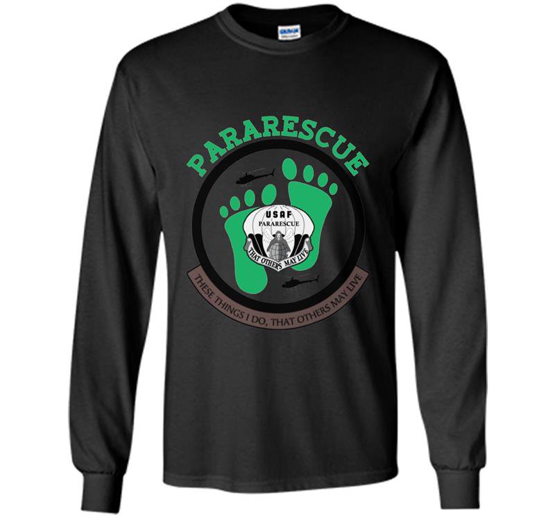 Mens usaf pararescue Long Sleeve Gildan