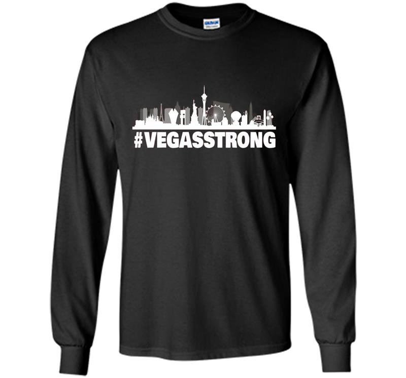 Mens vegas strong Long Sleeve Gildan