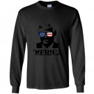 Merica july 4th donald trump Long Sleeve Gildan