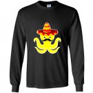 Mexican octopus with mustache and sombrero funny tee Long Sleeve Gildan