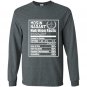 Mosin nagant nutrition facts brown Long Sleeve Gildan
