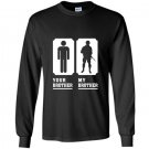 My brother is in army military proud sister tee Long Sleeve Gildan