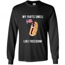 My farts smell like freedom funny patriotic Long Sleeve Gildan