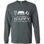 My jeep xj cherokee makes me happy you not so Long Sleeve Gildan