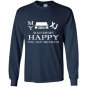 My jeep xj cherokee makes me happy you not so Long Sleeve Gildan