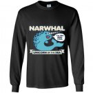 Narwhal unicorn of the sea tee Long Sleeve Gildan