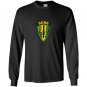 Navy sere school heather Long Sleeve Gildan