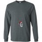 New baby bump first christmas 2016 pregnancy Long Sleeve Gildan