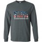 Papa the veteran the myth the legend grandpa gift Long Sleeve Gildan