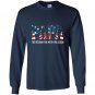 Papa the veteran the myth the legend grandpa gift Long Sleeve Gildan