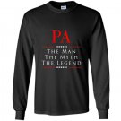 Pa the man the myth the legend great gift for pa Long Sleeve Gildan