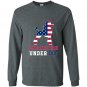 Patriotic dog french poodle 4th of july Long Sleeve Gildan