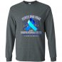 Peace love and hope pulmonary hypertension awareness Long Sleeve Gildan