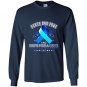 Peace love and hope pulmonary hypertension awareness Long Sleeve Gildan