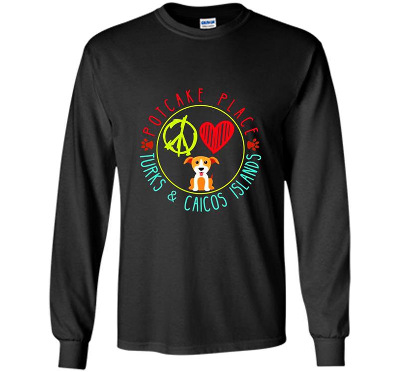 Pot cake place k9 rescue turks caicos islands Long Sleeve Gildan