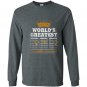 Premium worlds greatest chord guitar dad Long Sleeve Gildan