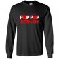 Promoted to pop pop est 2017 funny gift for new grandpa Long Sleeve Gildan