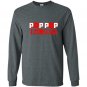 Promoted to pop pop est 2017 funny gift for new grandpa Long Sleeve Gildan