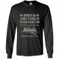 Proud air force girlfriend air force Long Sleeve Gildan
