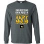 Proud army dad daughter soldier air force Long Sleeve Gildan