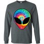 Rainbow alien trippy Long Sleeve Gildan