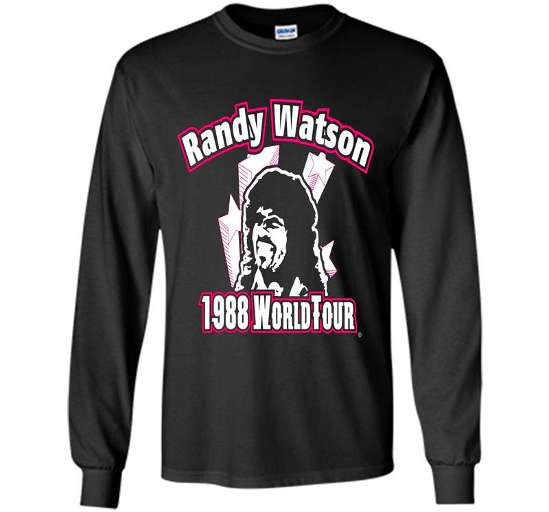 Randy watson 1988 world tour funny Long Sleeve Gildan