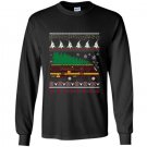 Rv camping ugly sweater xmas tree rv graphic Long Sleeve Gildan