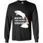 Save the chubby unicorns Long Sleeve Gildan