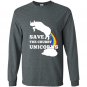 Save the chubby unicorns Long Sleeve Gildan