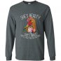 Shes beauty she grace chicken farm Long Sleeve Gildan