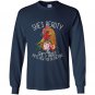 Shes beauty she grace chicken farm Long Sleeve Gildan