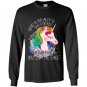 Shes beauty shes grace she can stab you in the face Long Sleeve Gildan