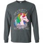 Shes beauty shes grace she can stab you in the face Long Sleeve Gildan