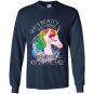 Shes beauty shes grace she can stab you in the face Long Sleeve Gildan