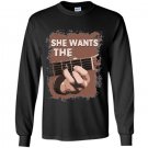 She wants the d chord guitar Long Sleeve Gildan