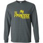 Softball my princess wears cleats Long Sleeve Gildan