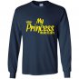 Softball my princess wears cleats Long Sleeve Gildan