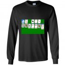 Solitaire retro computer game playing cards Long Sleeve Gildan