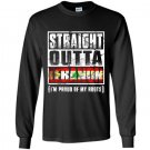 Straight outta lebanon lebanese flag Long Sleeve Gildan