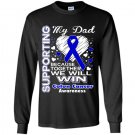 Supporting my dad colon cancer awareness Long Sleeve Gildan