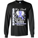 Supporting my dad esophageal cancer awareness Long Sleeve Gildan