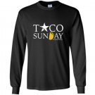 Taco sunday crunch time grunge Long Sleeve Gildan
