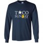 Taco sunday crunch time grunge Long Sleeve Gildan