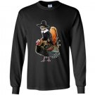 Thanksgiving cat thanksgiving turkey Long Sleeve Gildan