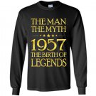 The man the myth 1957 the birth of legends Long Sleeve Gildan