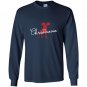 The merry chrismoose christmas moose funny gift Long Sleeve Gildan